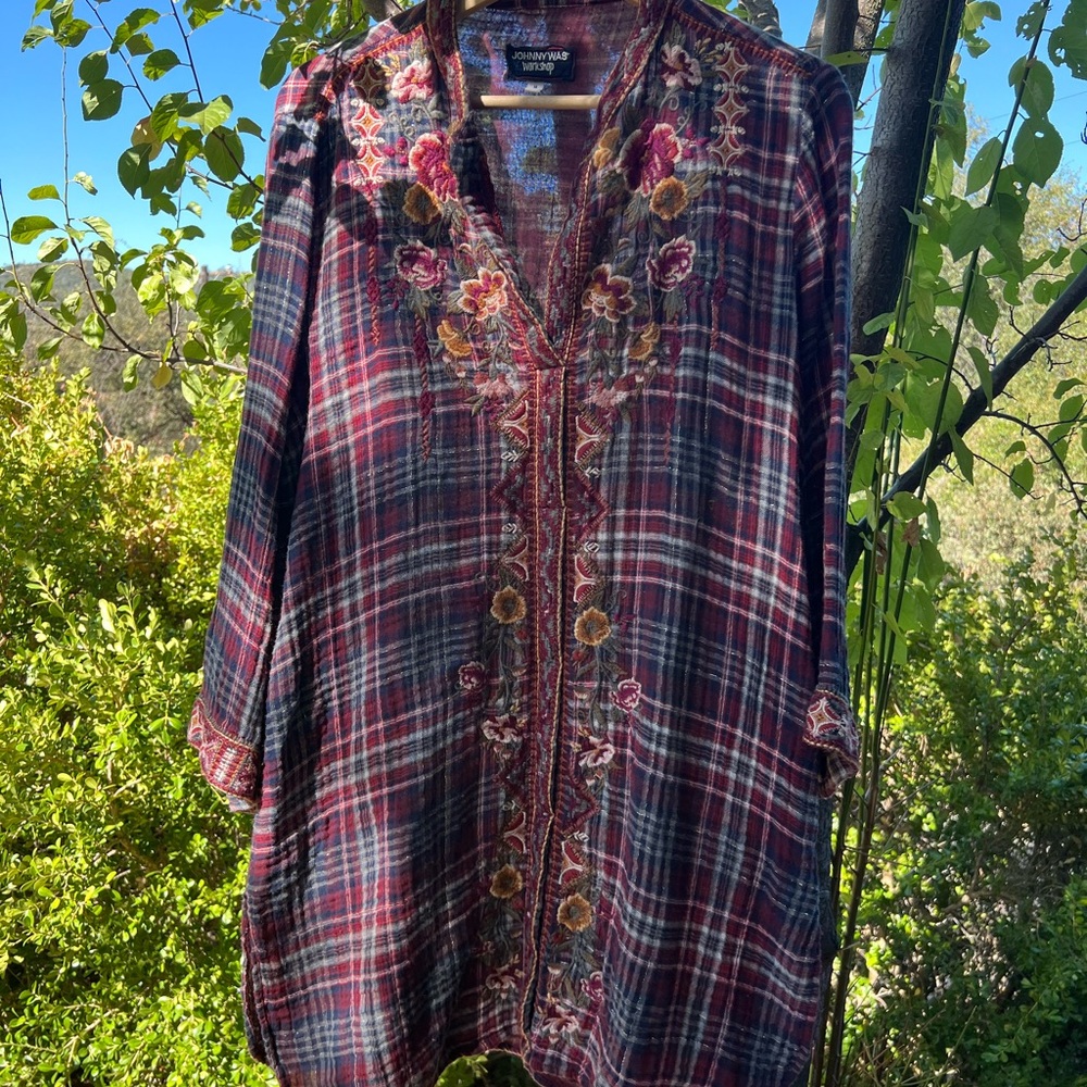 Johnny Was fall Tunic like new condition